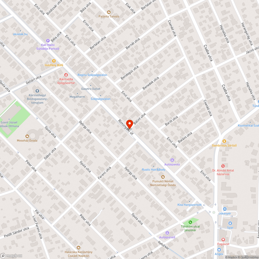 Jobbkezes utca bejelentés helye