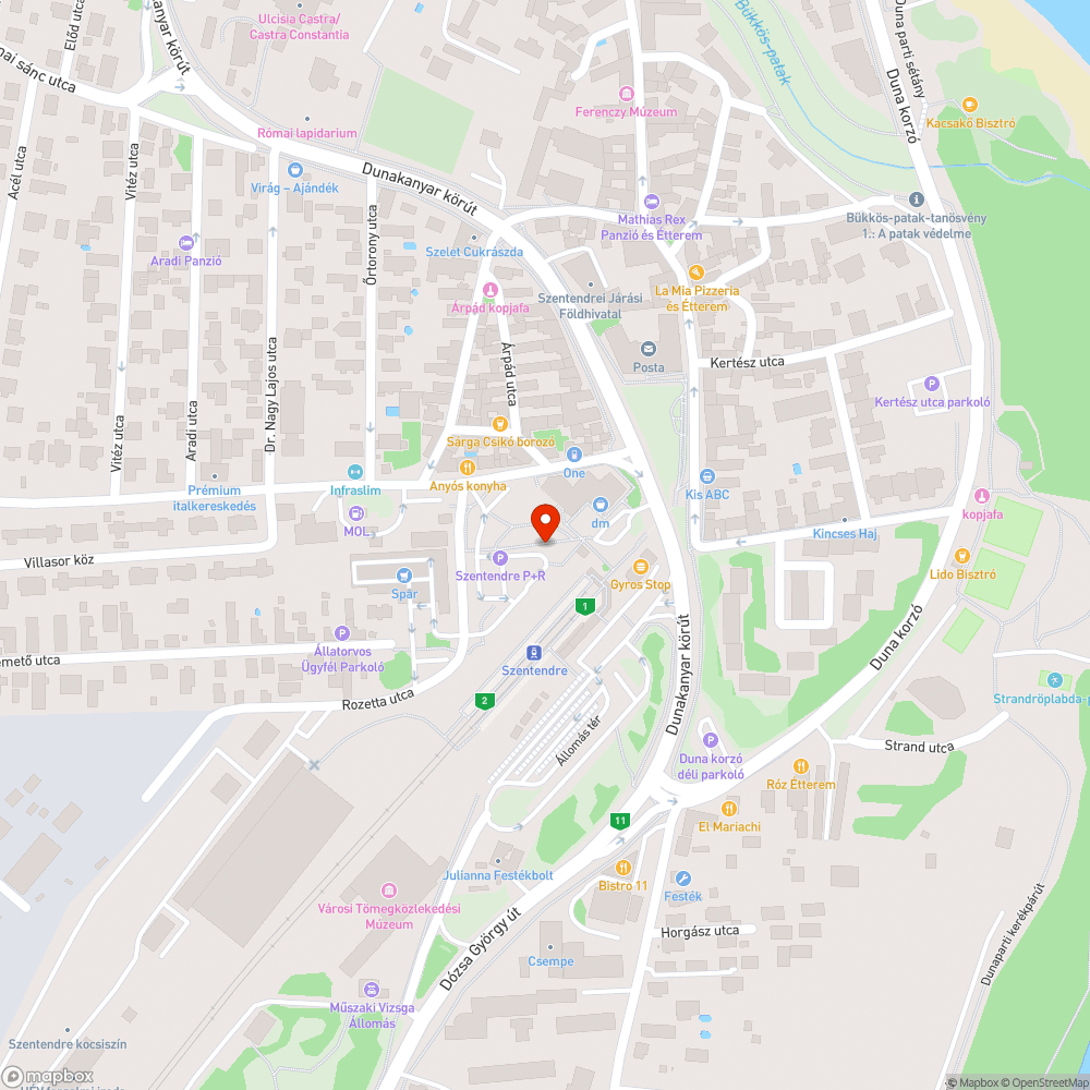 Elhagyott jármű bejelentés helye