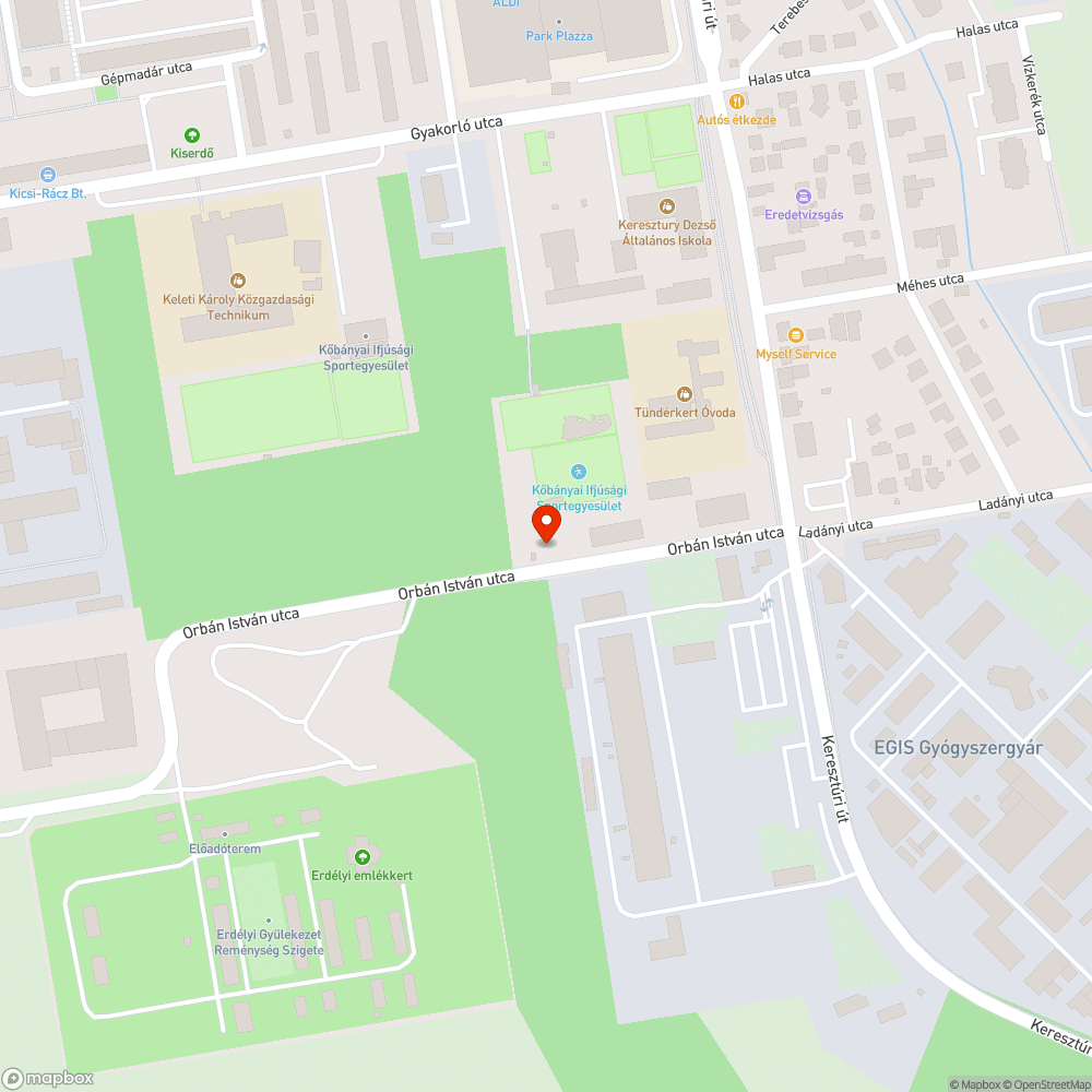 Elhagyott bevásárlókocsi bejelentés helye