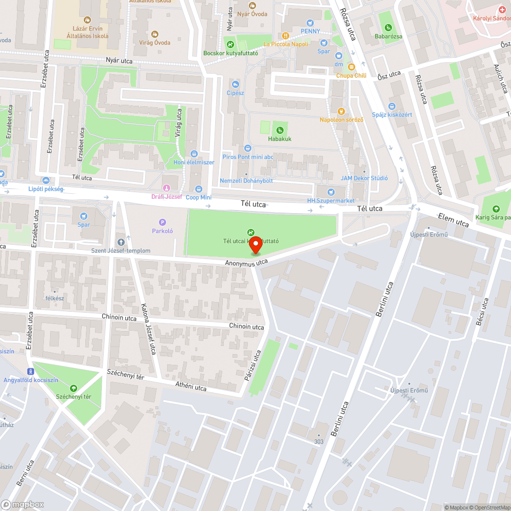 Elhagyott lakókocsi bejelentés helye