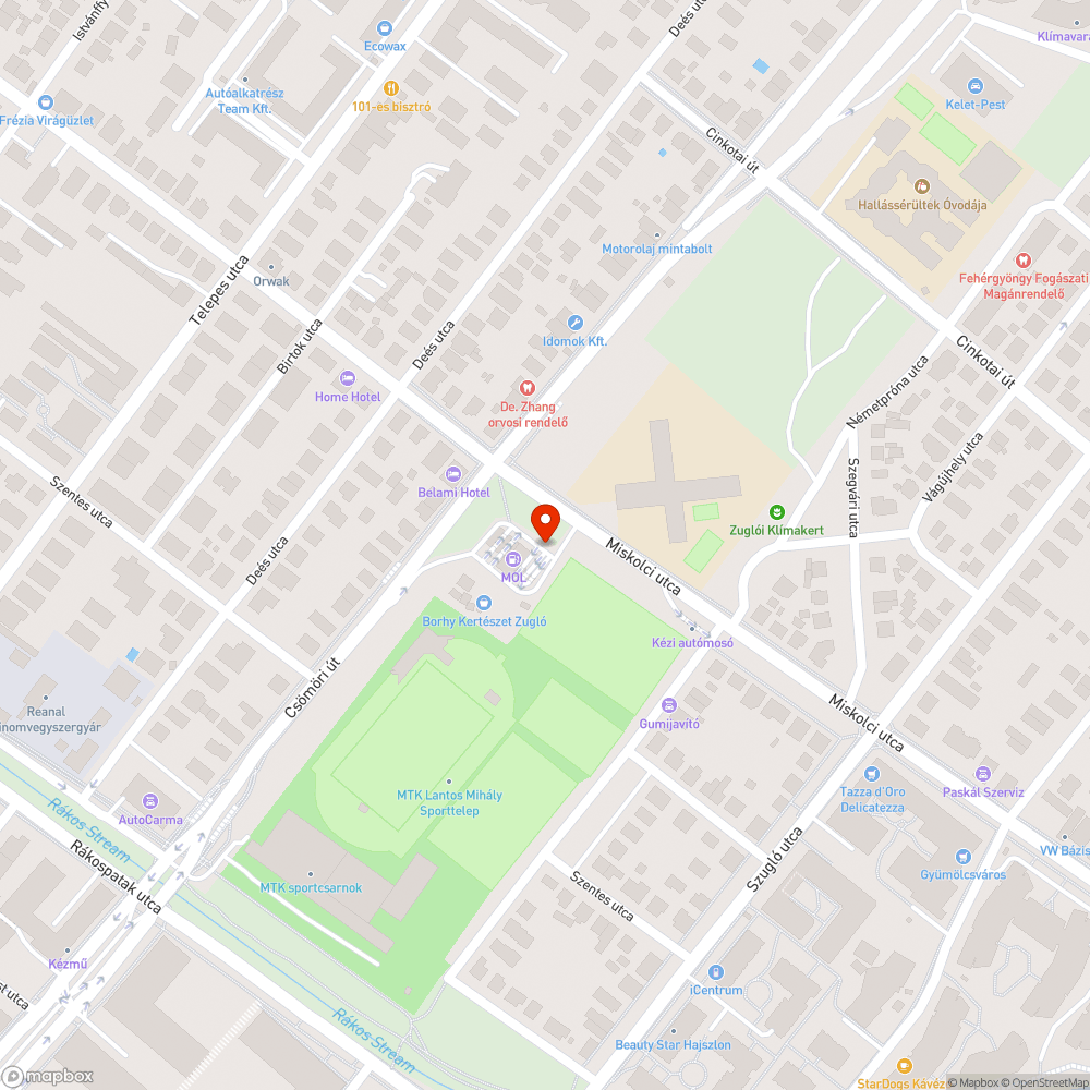 Nyitott, rendszám nélküli Opel bejelentés helye