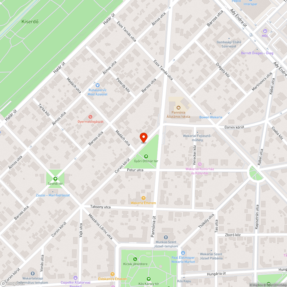 Közvilágítás bejelentés helye