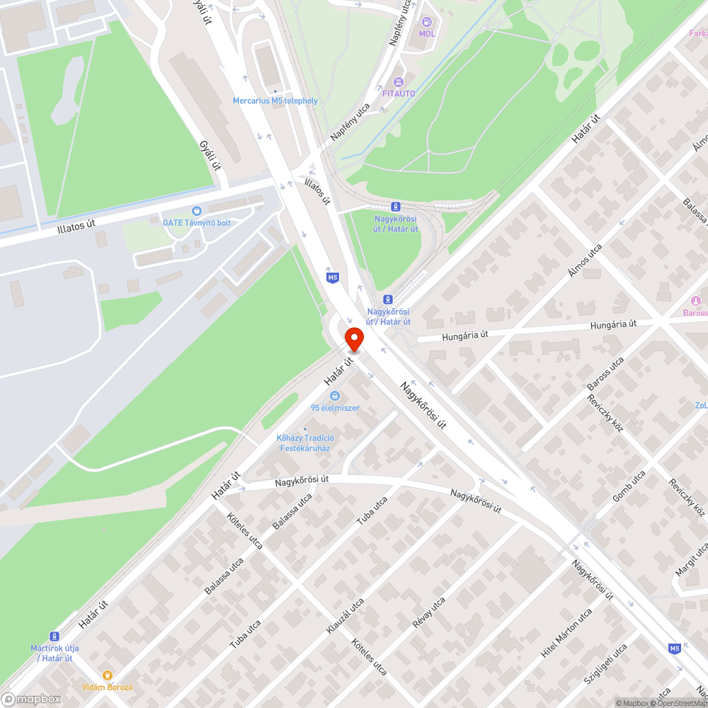 Szemét bejelentés helye