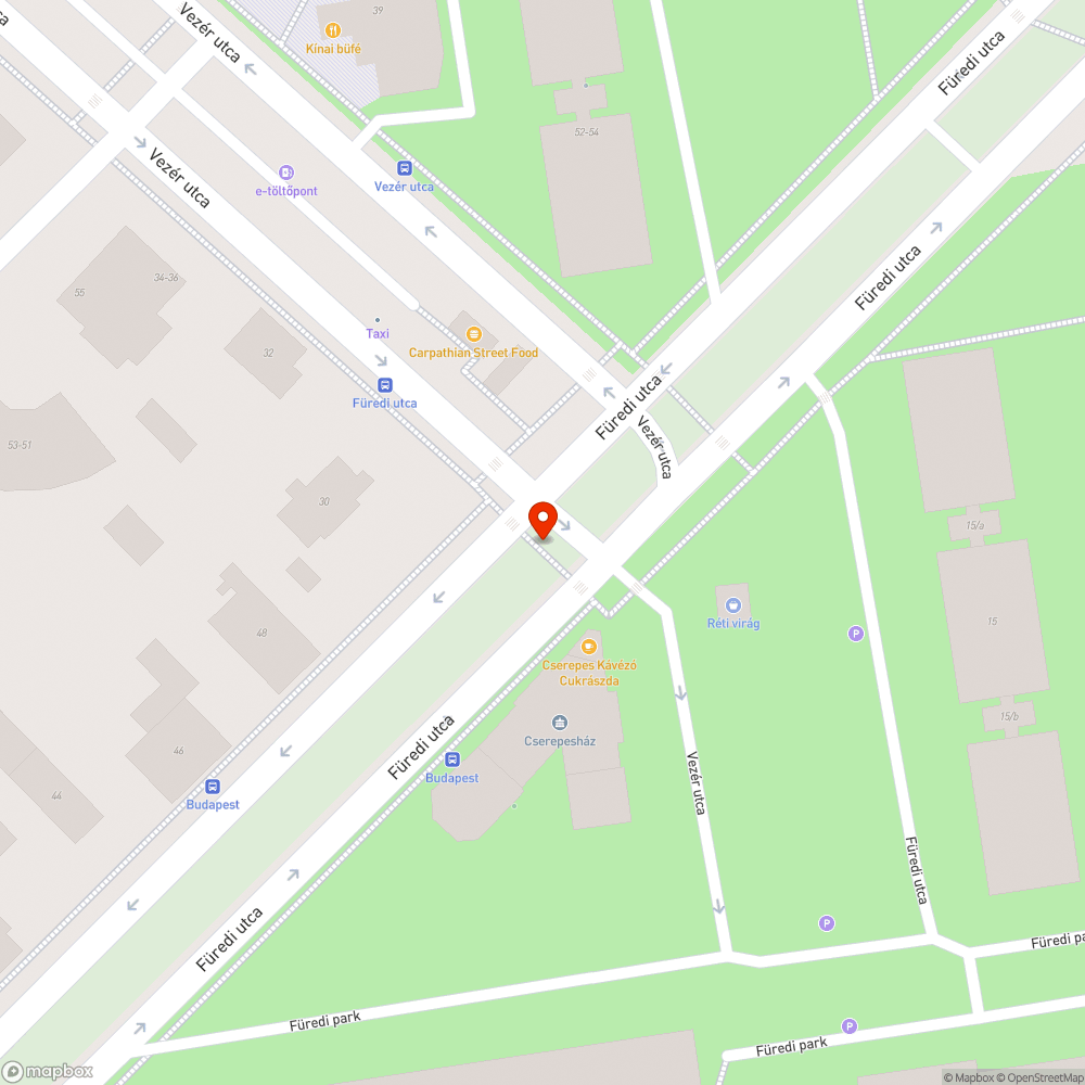 Szinte teljesen elkopott zebra bejelentés helye