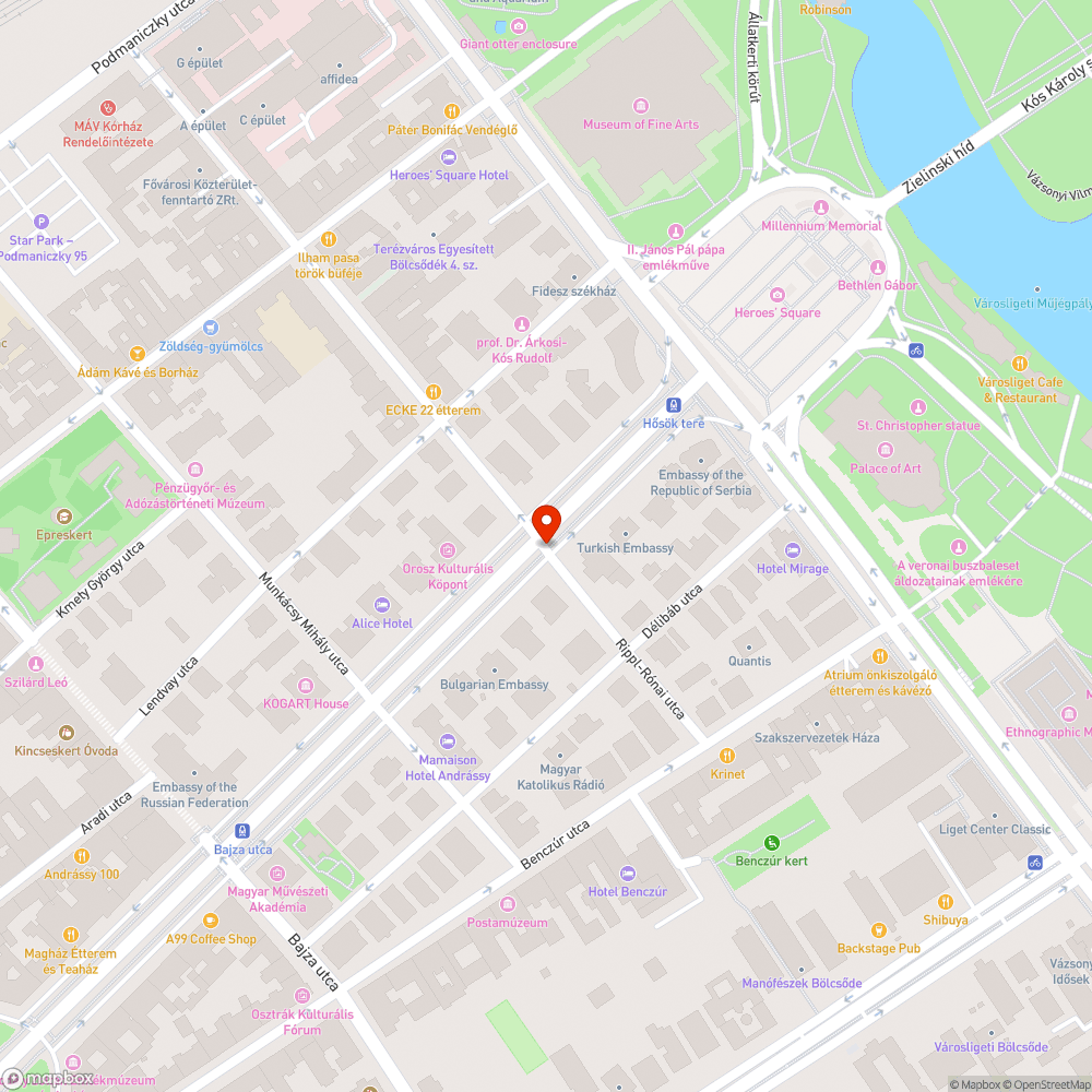 Úthibák bejelentés helye