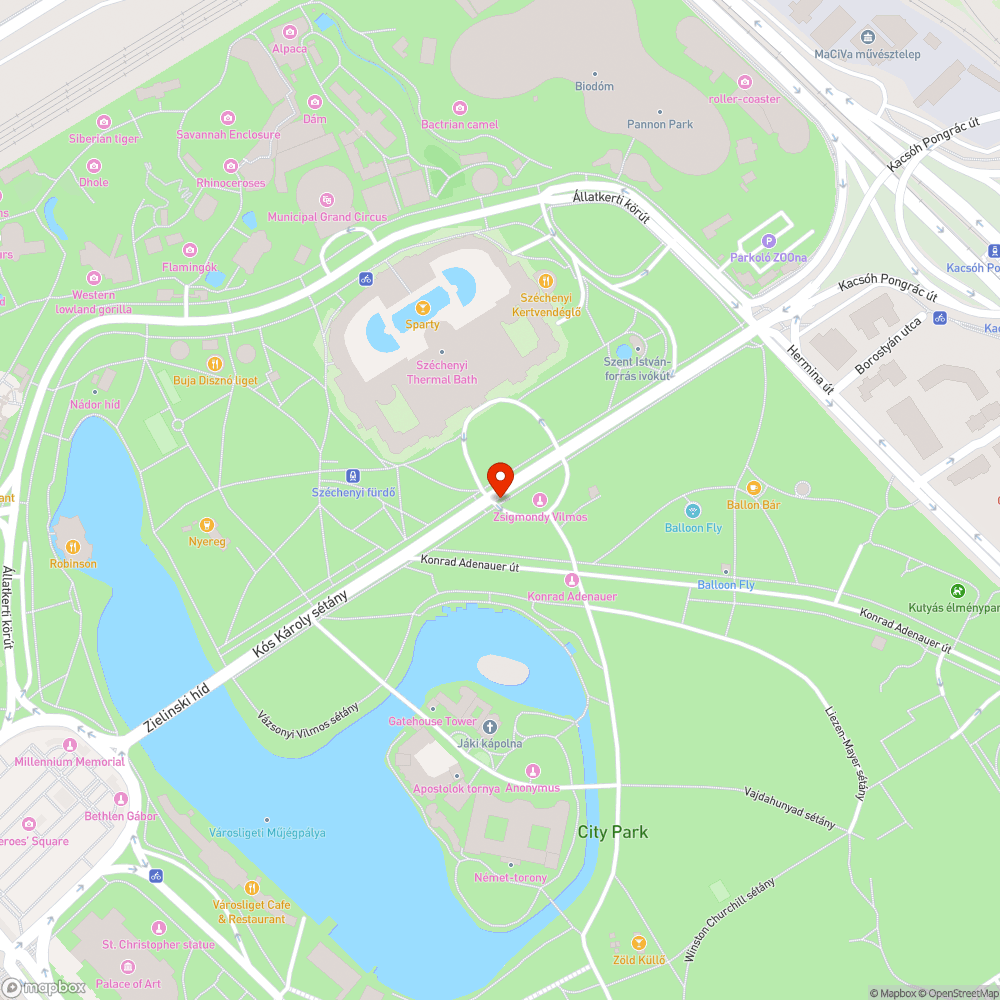 Úthibák bejelentés helye