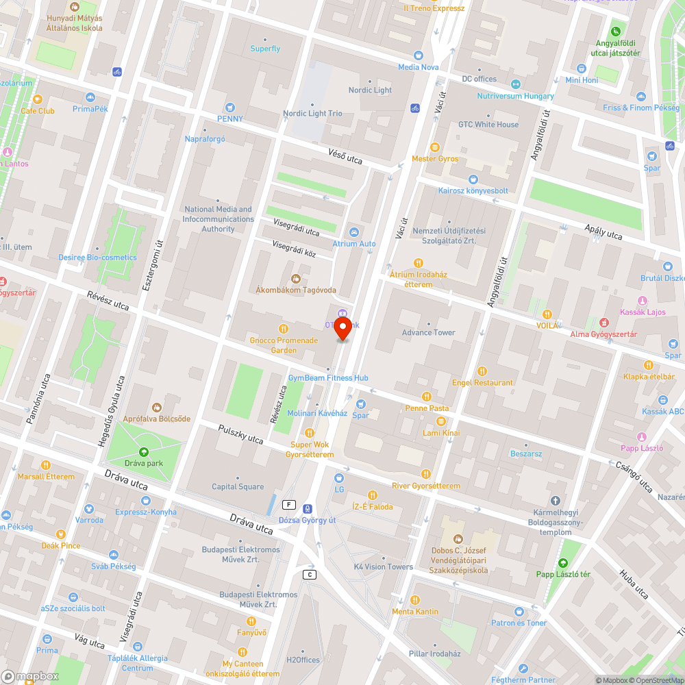 Váci út szervízútja mocskos bejelentés helye