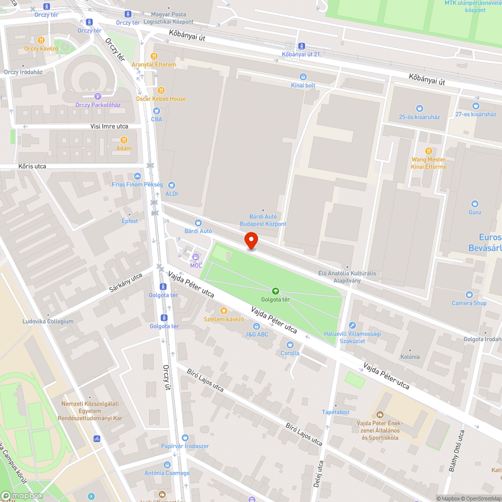 Elhagyott, szétvert roncsautó bejelentés helye