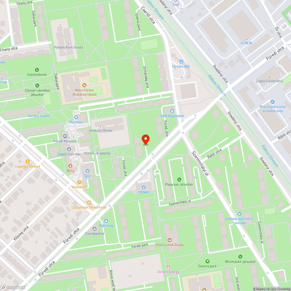 Elhagyatott autó a parkolóban bejelentés helye