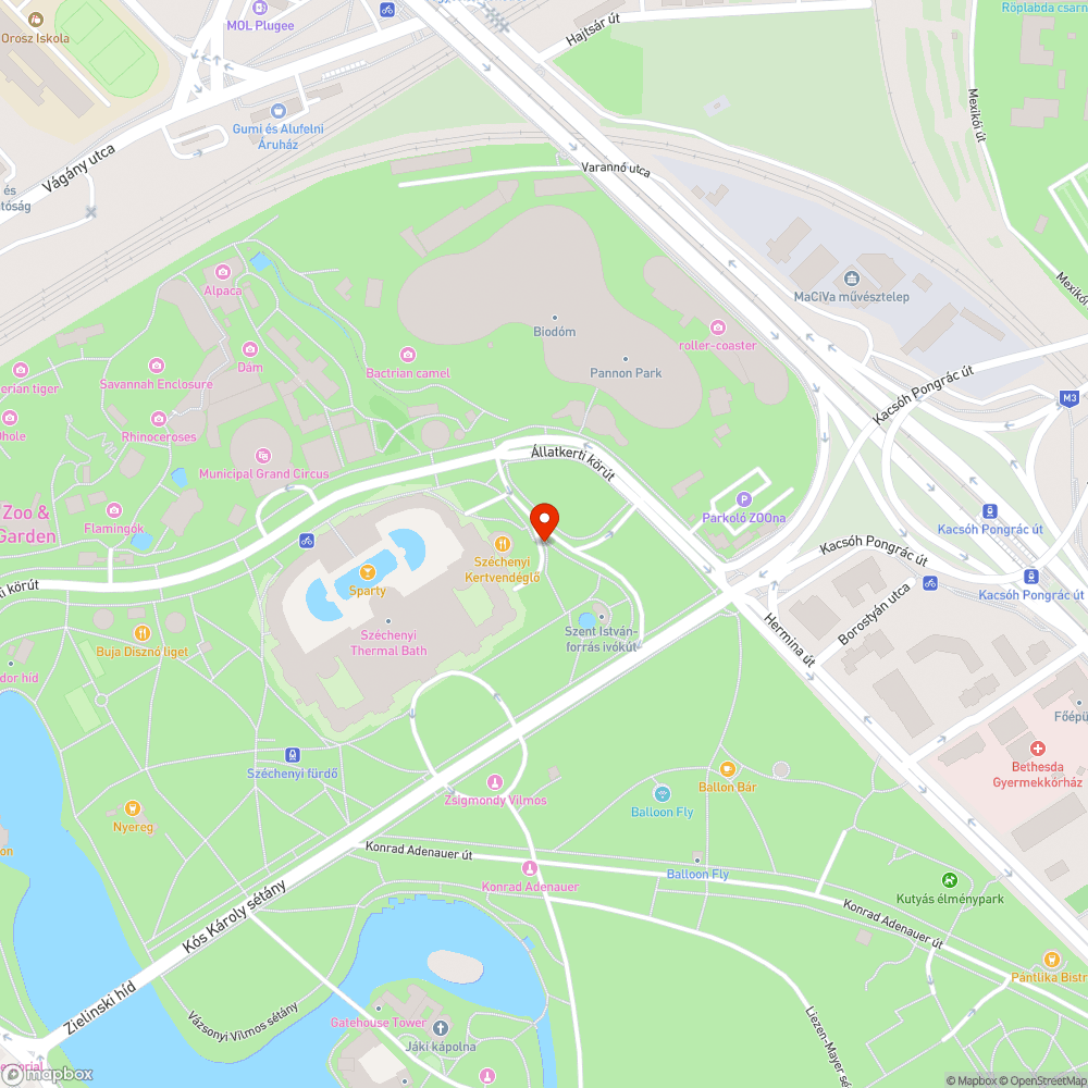 Törött oszlop bejelentés helye