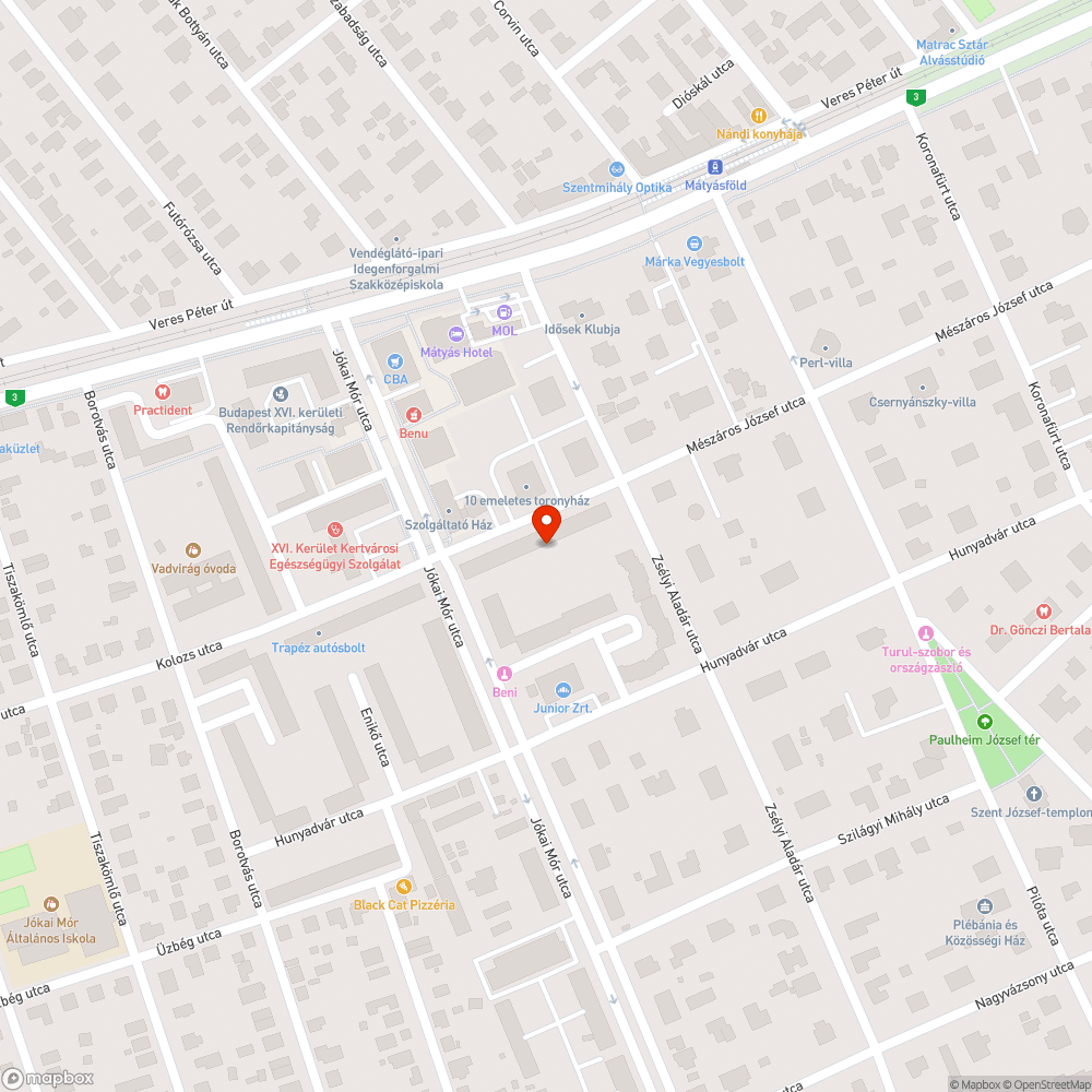 Közvilágítás hiánya bejelentés helye