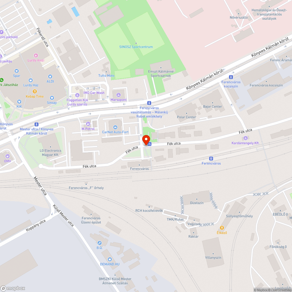 Hiányzó járda, zebra bejelentés helye