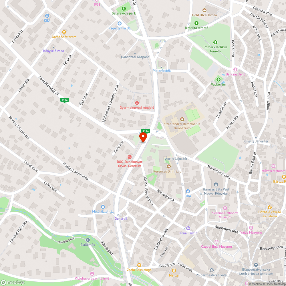 Balra kanyarodást segítő érzékelő bejelentés helye