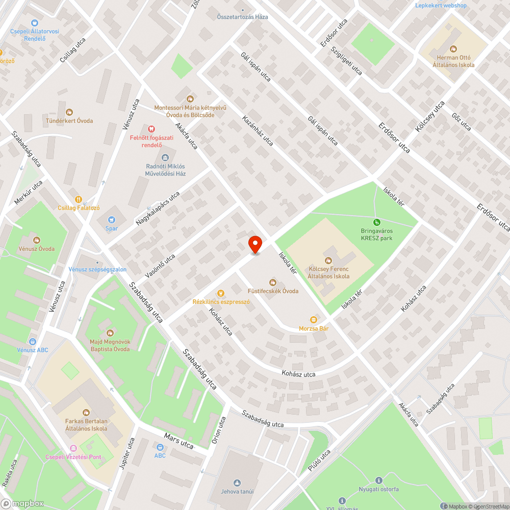 Rendezetlen járda bejelentés helye