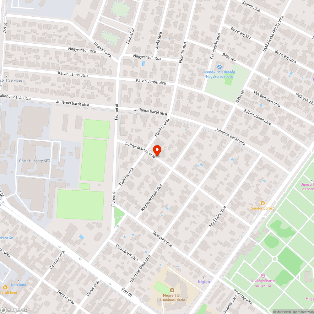 Úttest beszakadása bejelentés helye