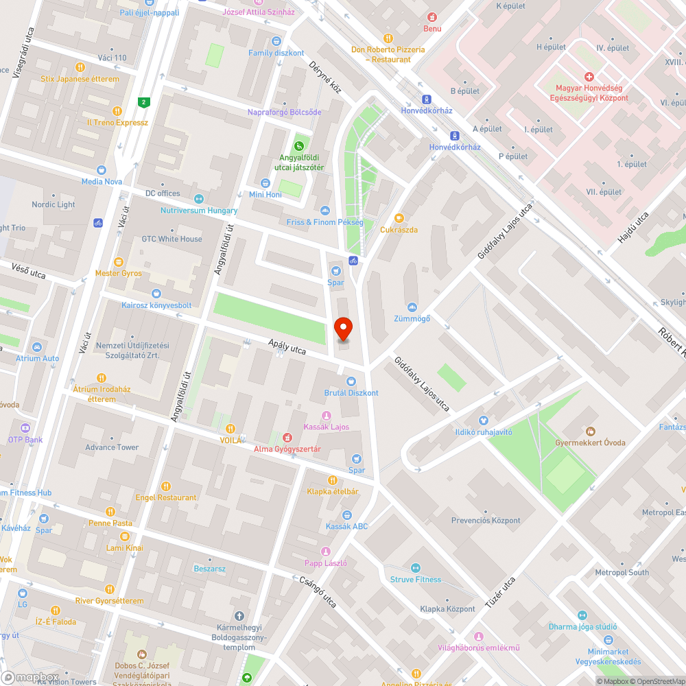 Tábla nem látható bejelentés helye