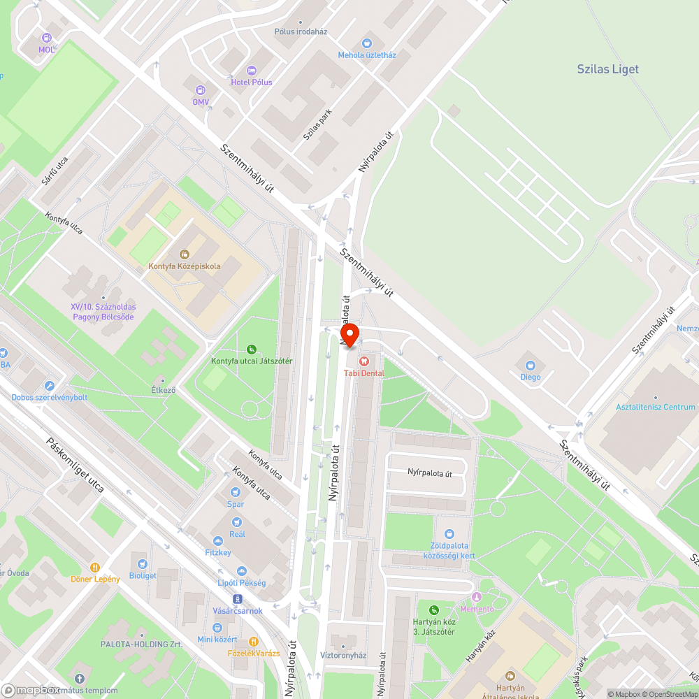 Szemet bejelentés helye