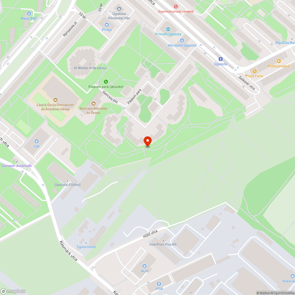 Balesetveszélyes akna bejelentés helye