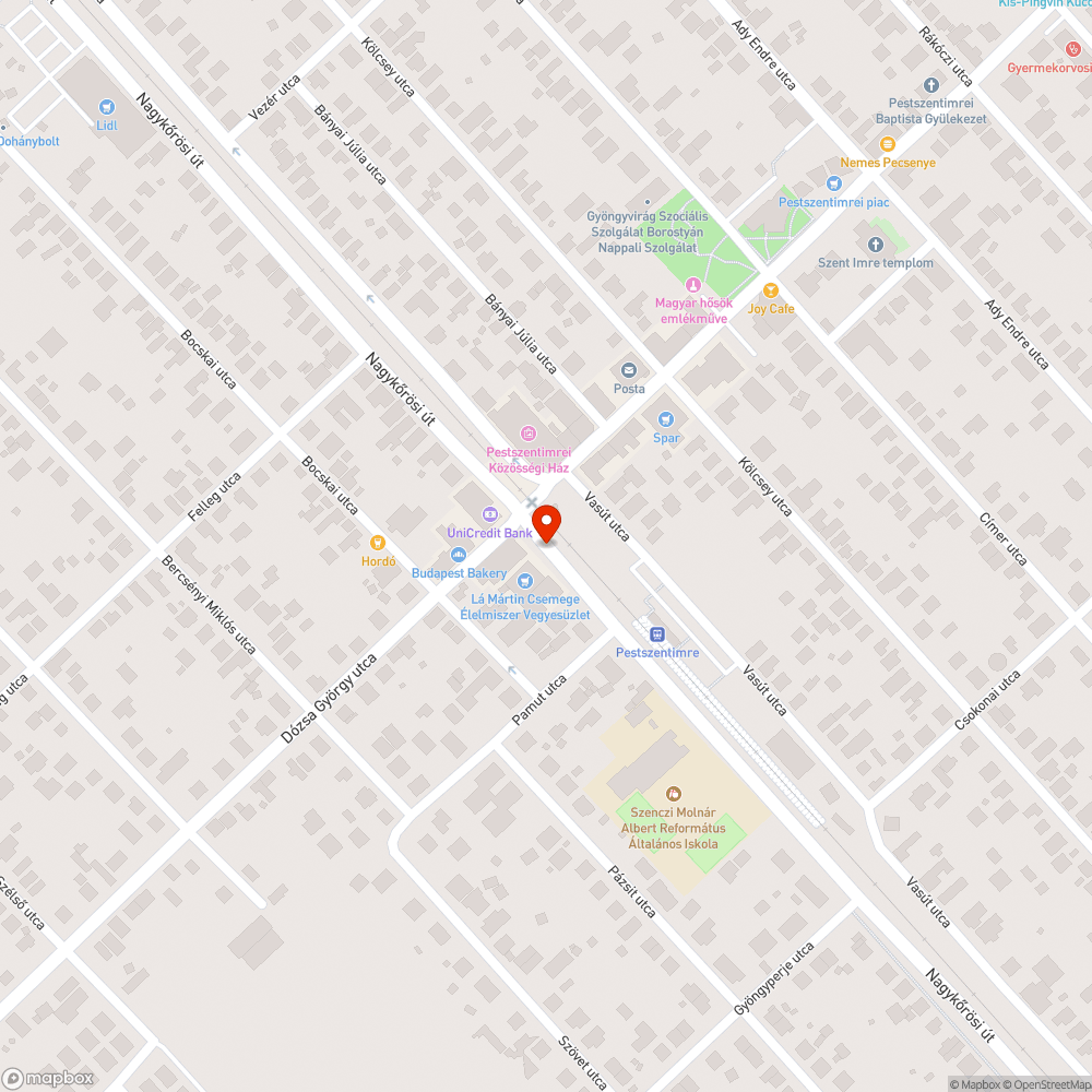 Eltűnt oszlopok bejelentés helye