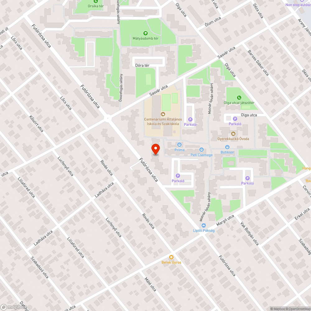 Közvilágítási lámpa bejelentés helye