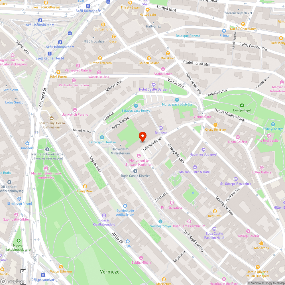 Úthibák bejelentés helye