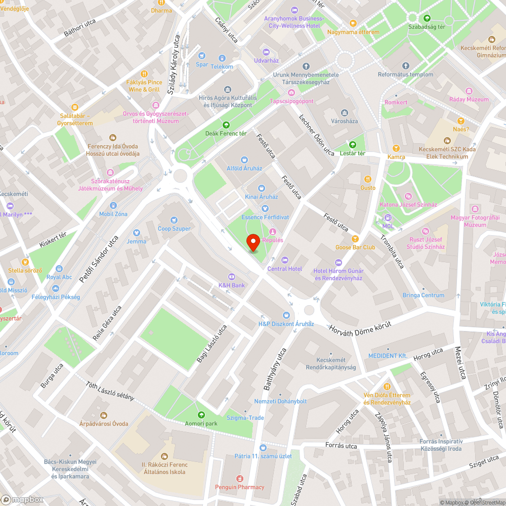 Közvilágítás bejelentés helye