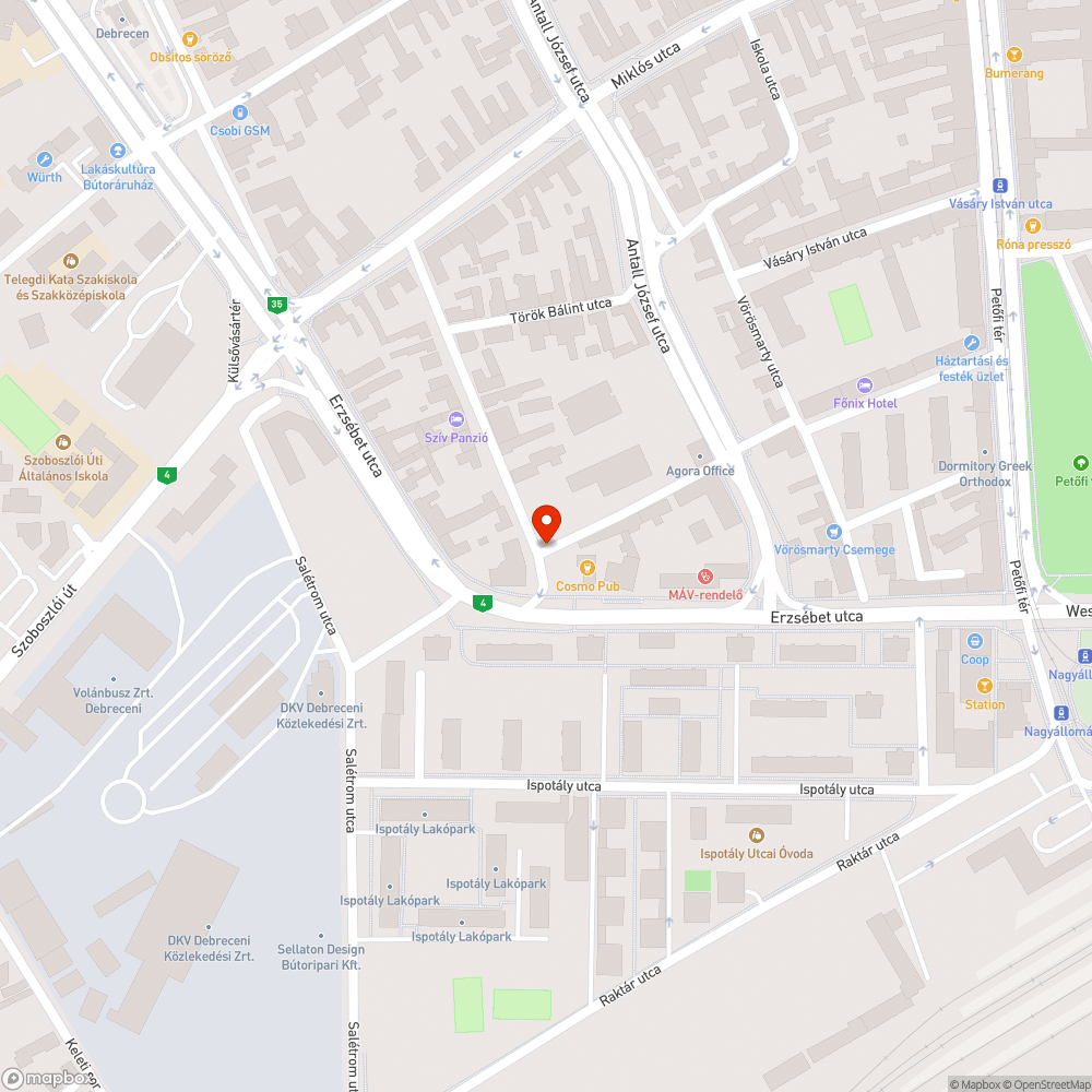 Hibás közvilágítás bejelentés helye