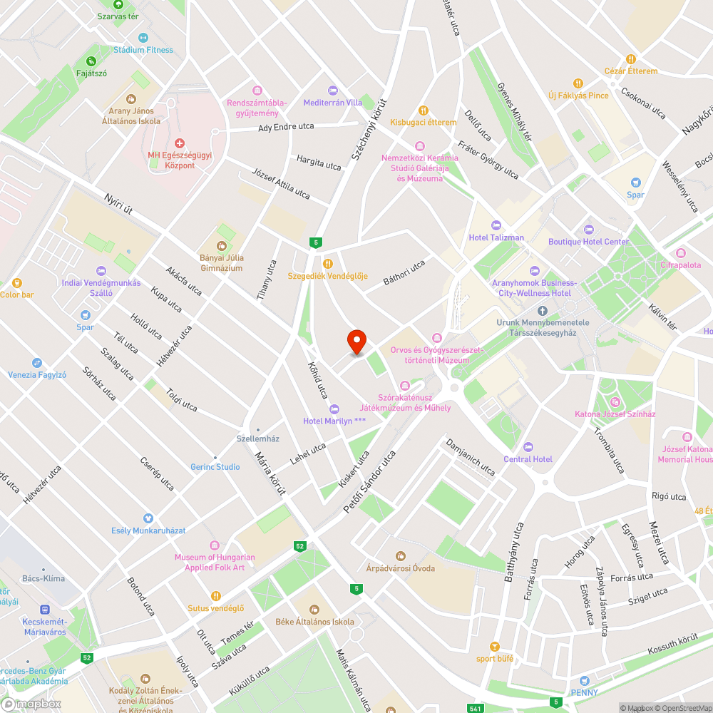 Hibásan kirakott tábla bejelentés helye