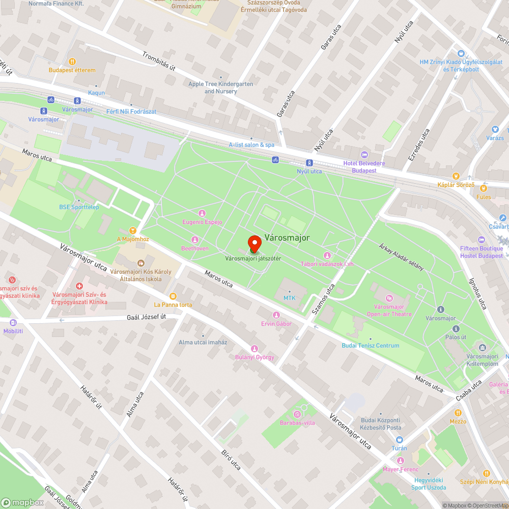 Üvegszilánkok a játszótéren bejelentés helye