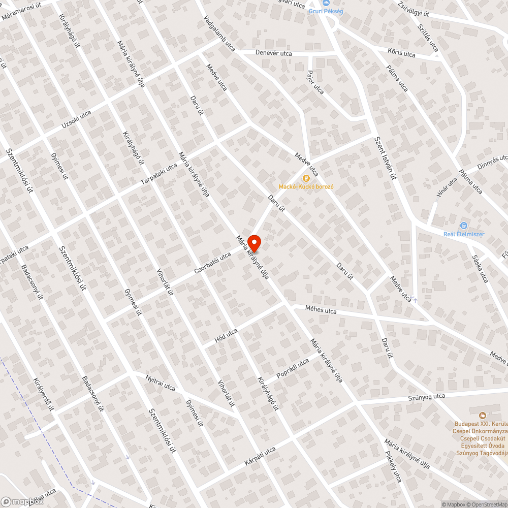 Töredezett járda bejelentés helye