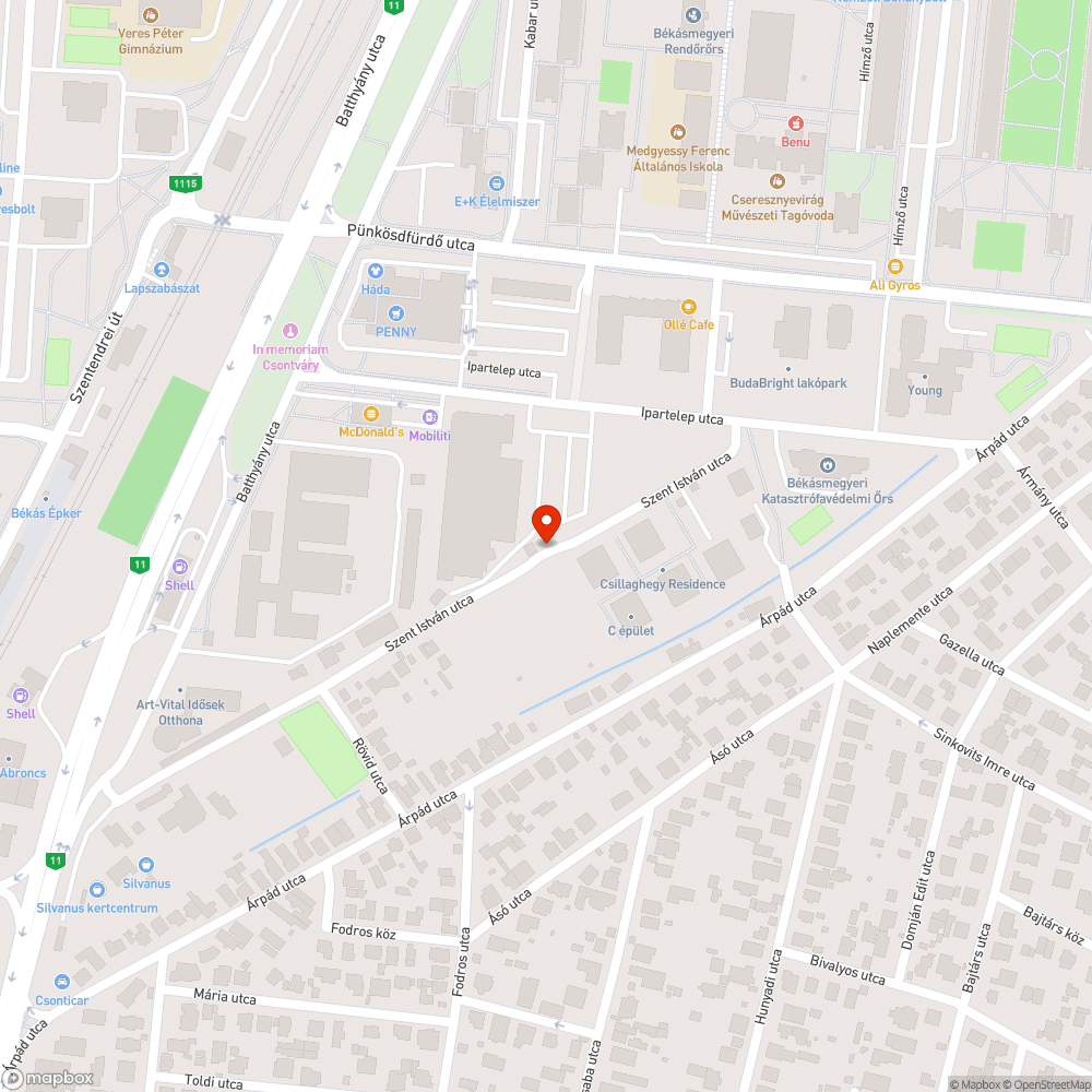 Építési törmelék szanaszét bejelentés helye