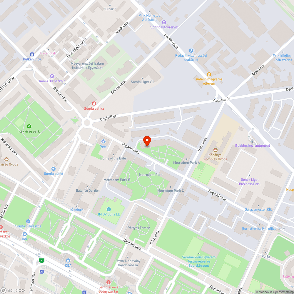 Évek óta kiszáradt fák bejelentés helye