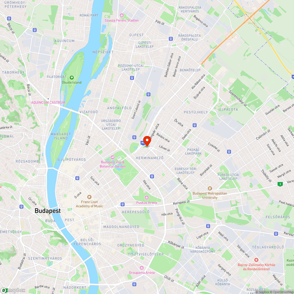 Törött pad bejelentés helye