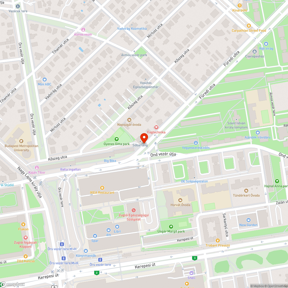 Burjánzó növényzet bejelentés helye