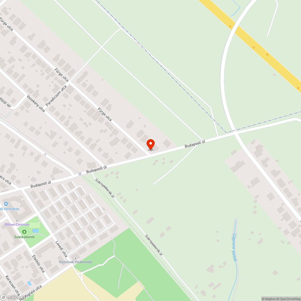 Csattogó víznyelőrács bejelentés helye