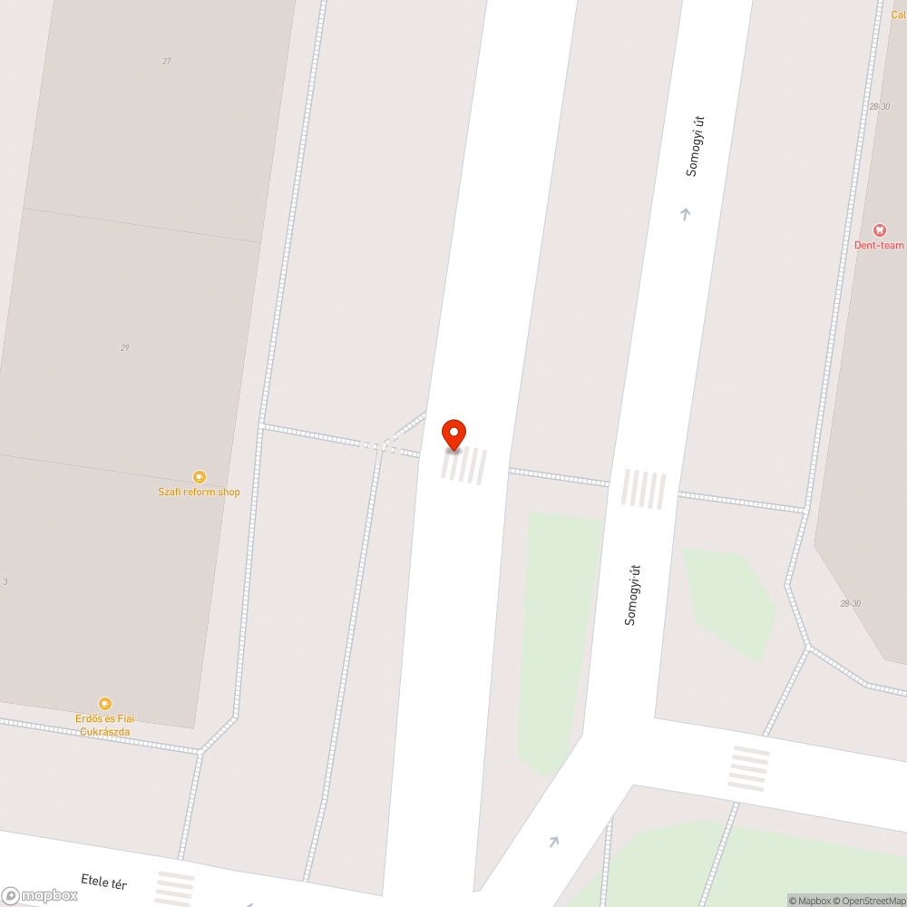 Láthatalan zebra bejelentés helye