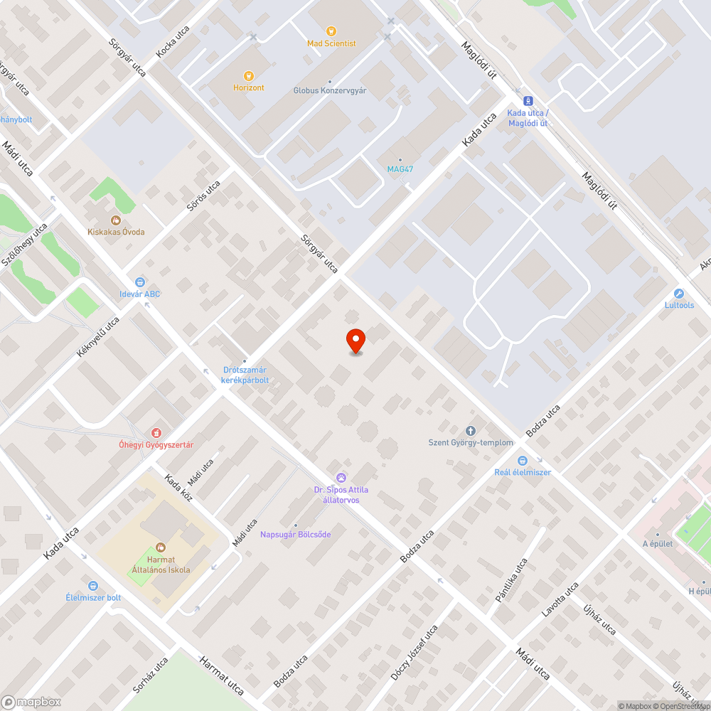 Megsüllyedt úttest bejelentés helye