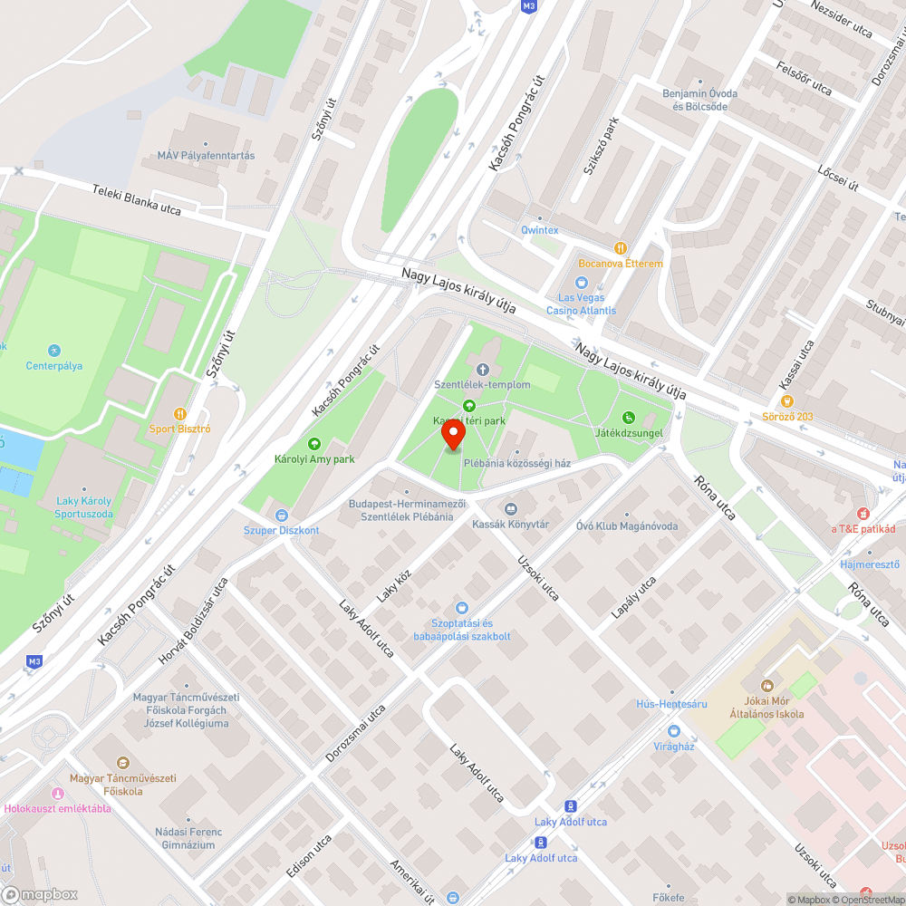 Kiszáradt fa bejelentés helye