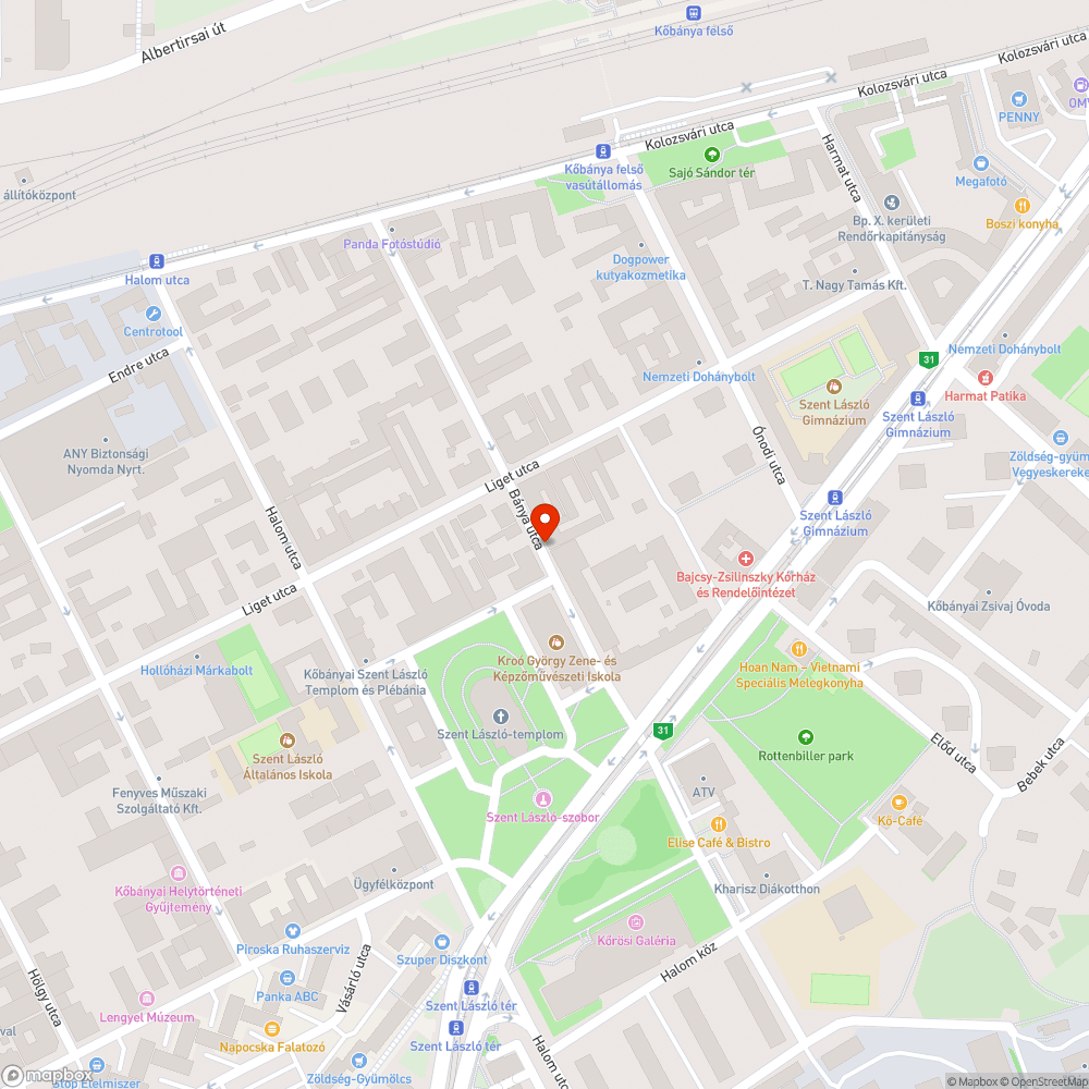 Lerakott bútor és zöldhulladék bejelentés helye