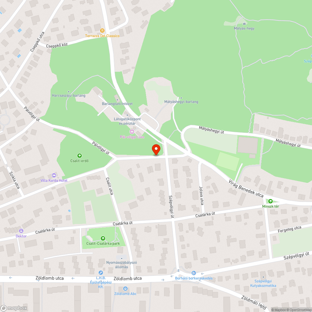 Kifolyt betonmaradék az úttesten bejelentés helye