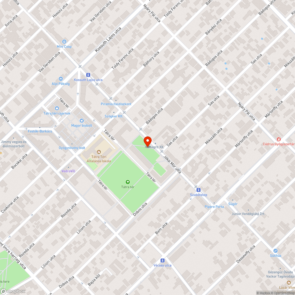 Hiányzó fák és egy fatuskó bejelentés helye