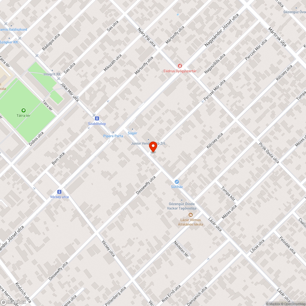 Hiányzó utcatábla bejelentés helye