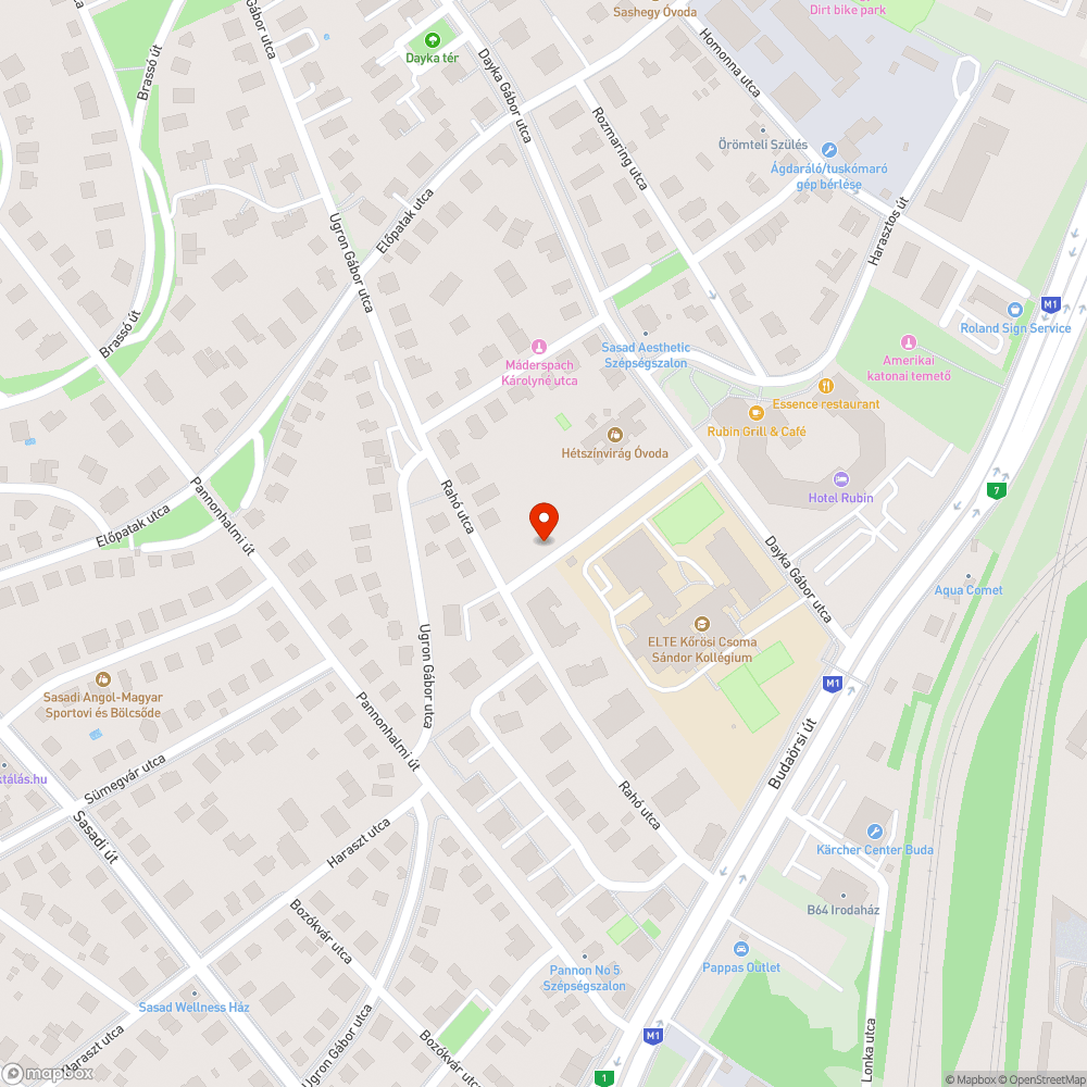 Tönkretett járda bejelentés helye