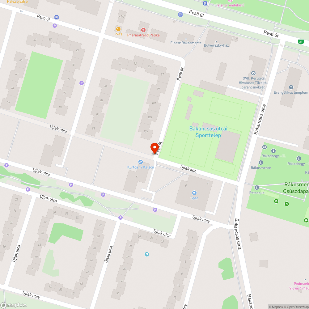 Közlekedési tábla bejelentés helye