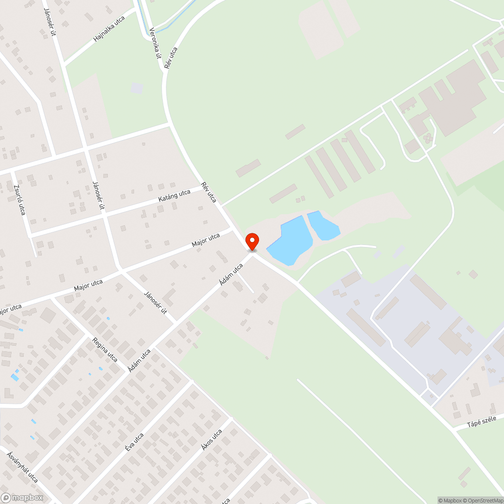 Kátyúk bejelentés helye