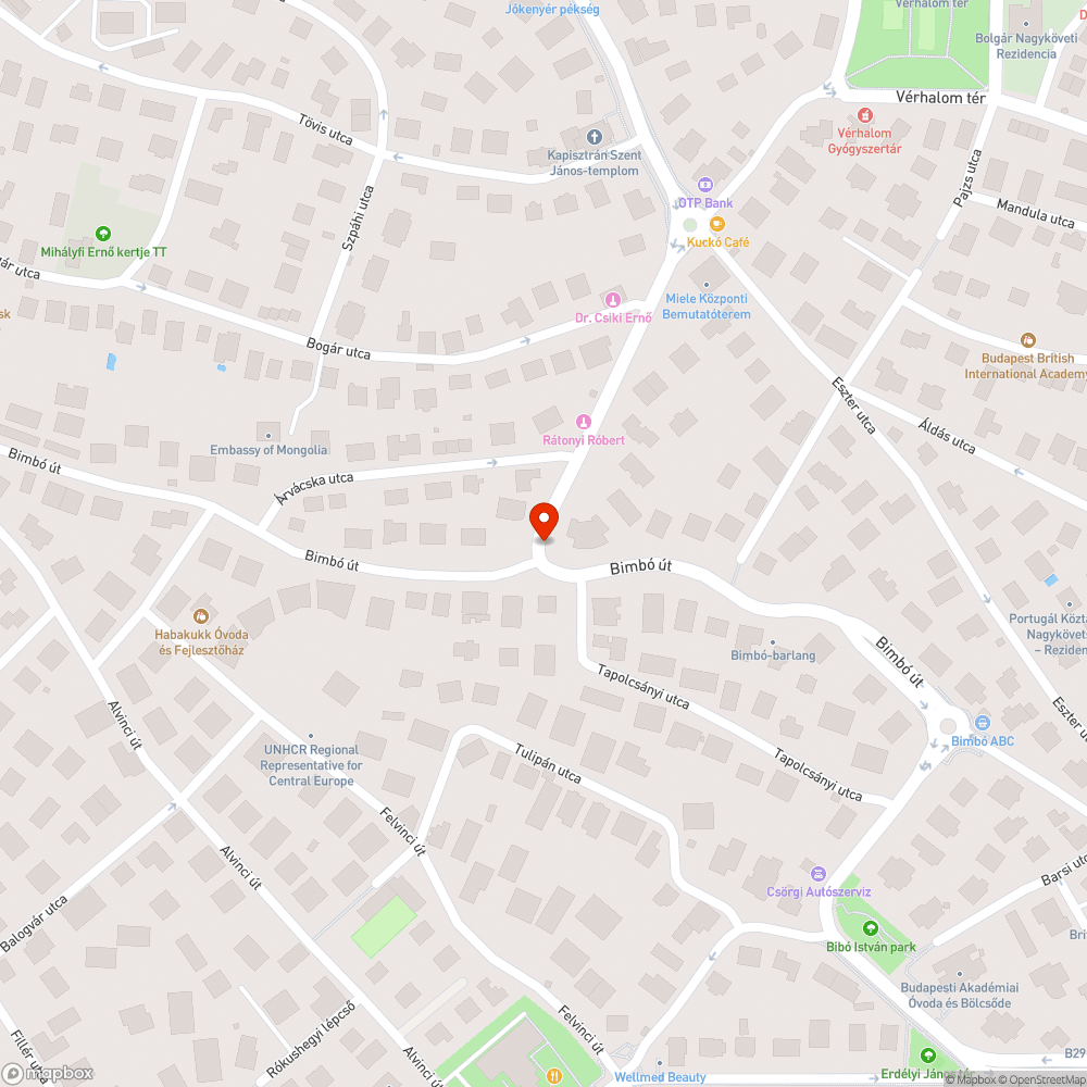 Még nem pótolt fa bejelentés helye