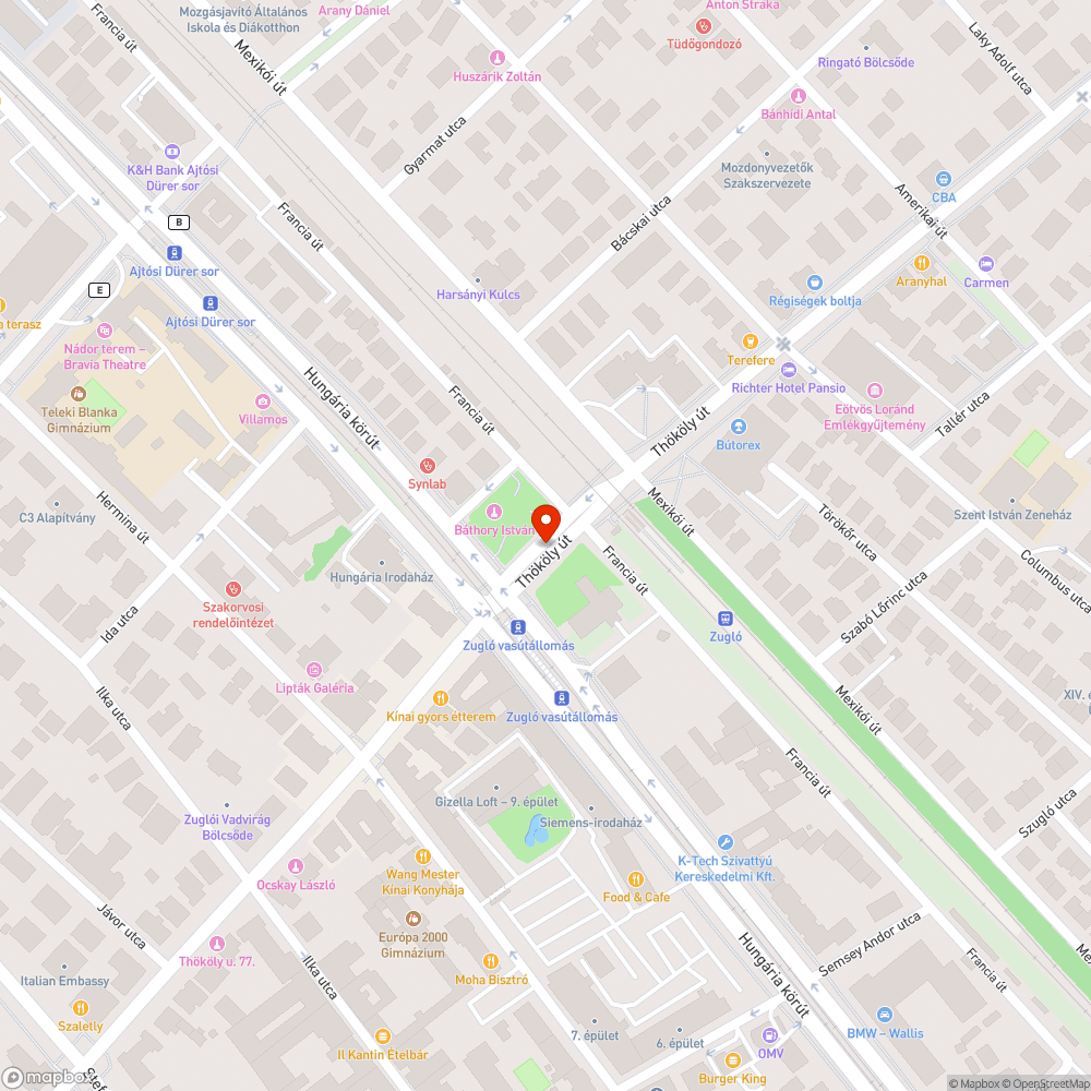 Sérült, elforgatott tábla bejelentés helye