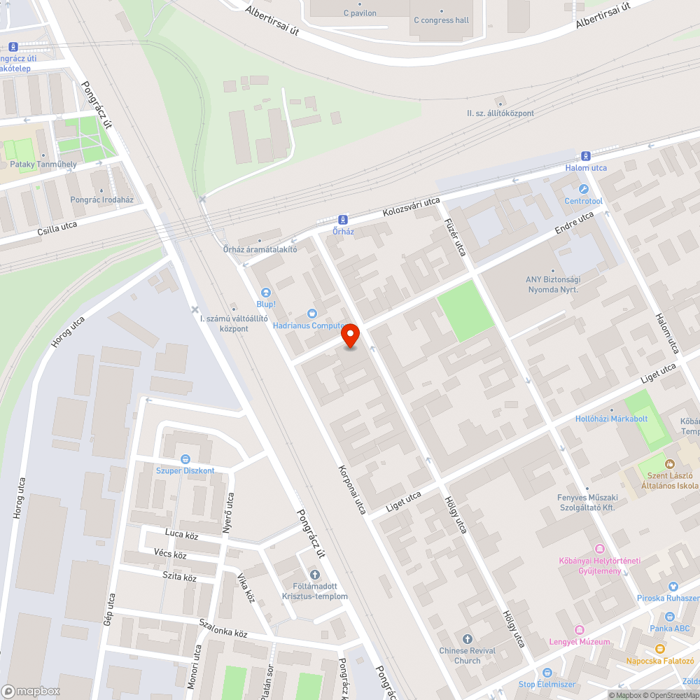 Utcára helyezett hulladék bejelentés helye