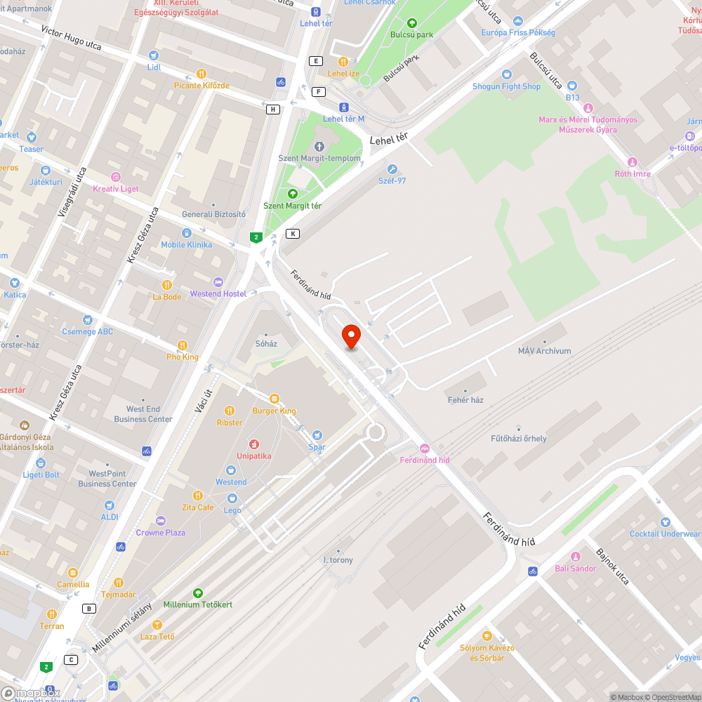 Kátyú bejelentés helye