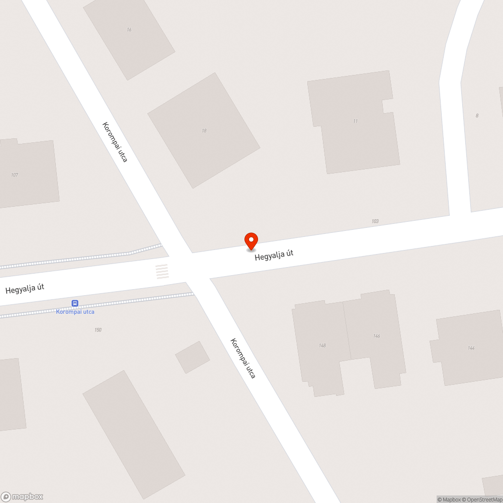 Elhanyagolt járda bejelentés helye